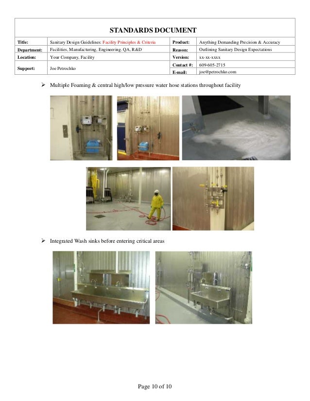 Sanitary Facility Design Guidelines Part 2 of 2