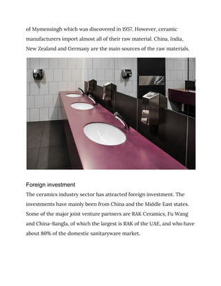 Sanitary ware and tiles | PDF