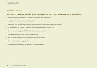 Ssp Checklist Sanitation safety planning ssp manual | PDF