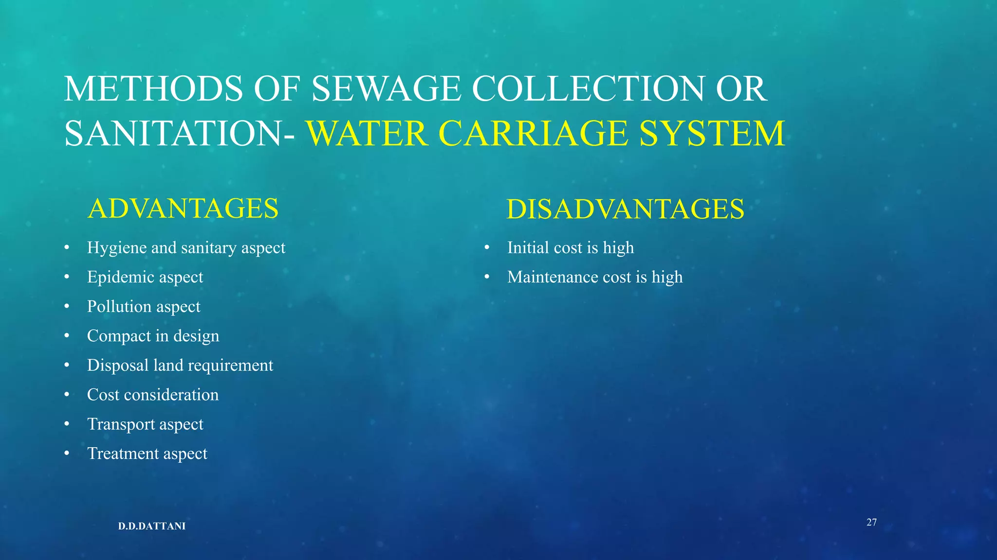 Sanitation systems PPT