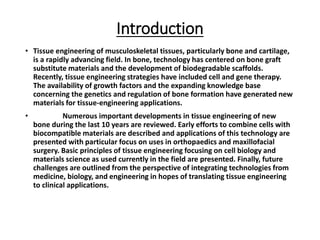 tissue engineering by sanjana pandey | PPTX