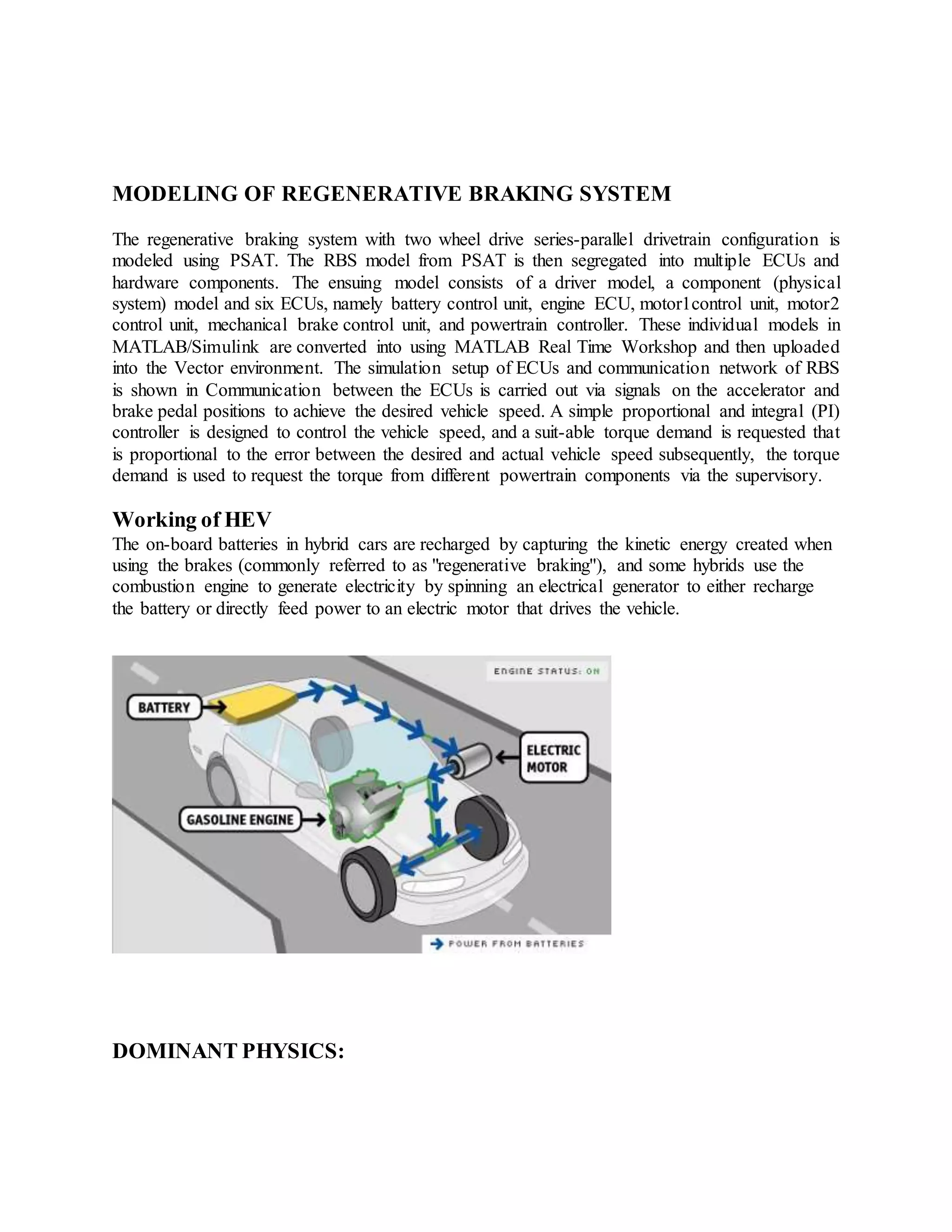 A seminar report on hybrid electric vehicle | DOCX