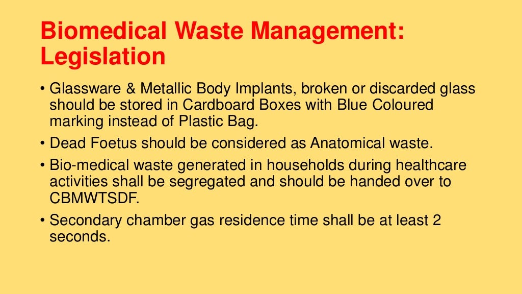 Biomedical Waste Management Rules 2016