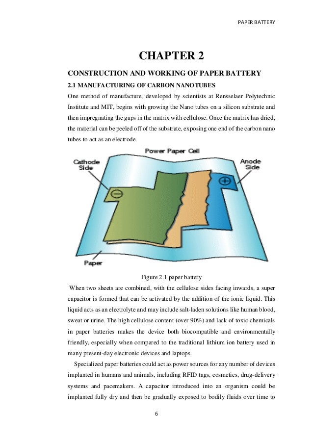 Buy report paper battery