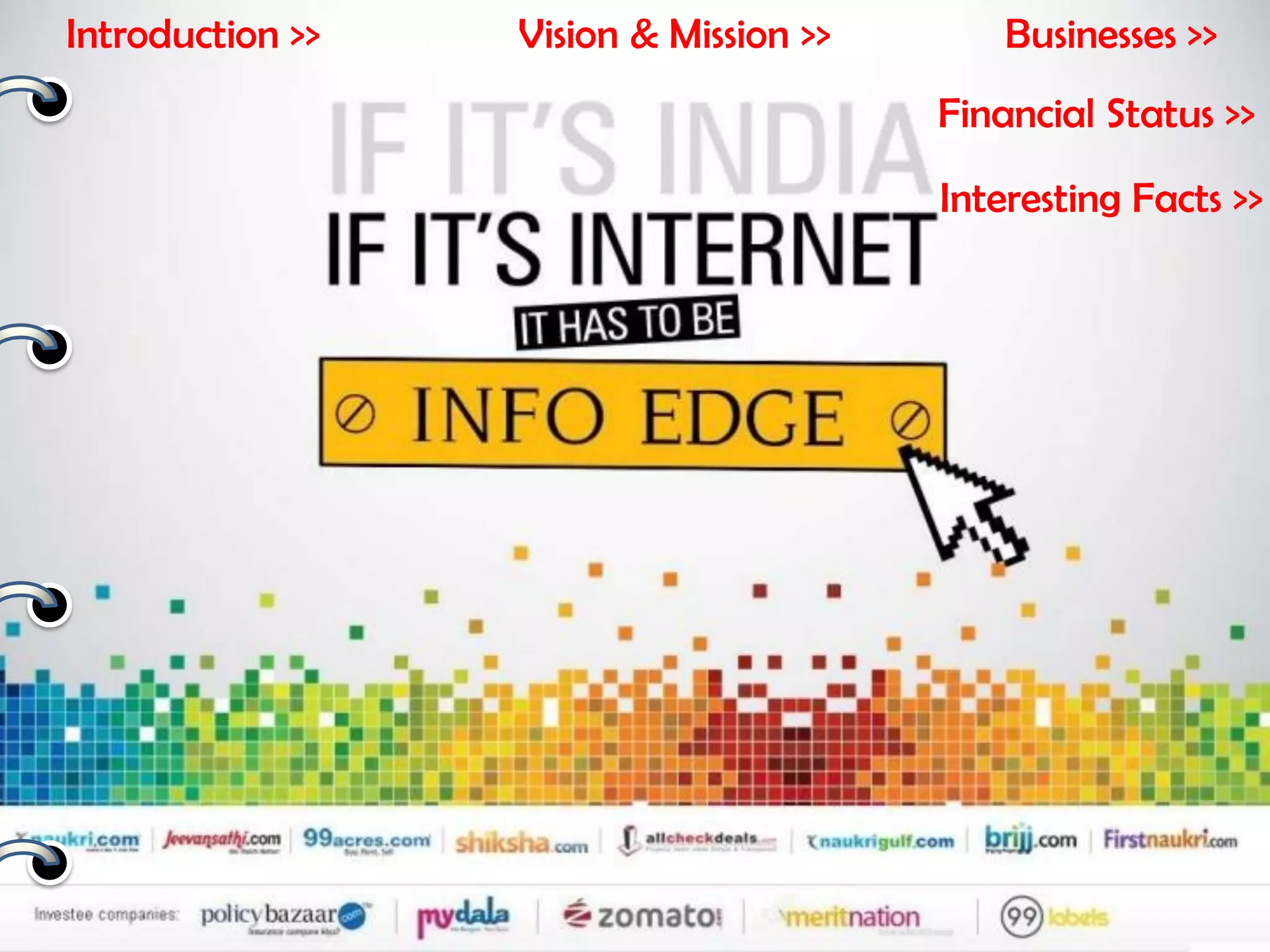 Vision & Mission >> Businesses >>
Financial Status >>
Introduction >>
Interesting Facts >>
 