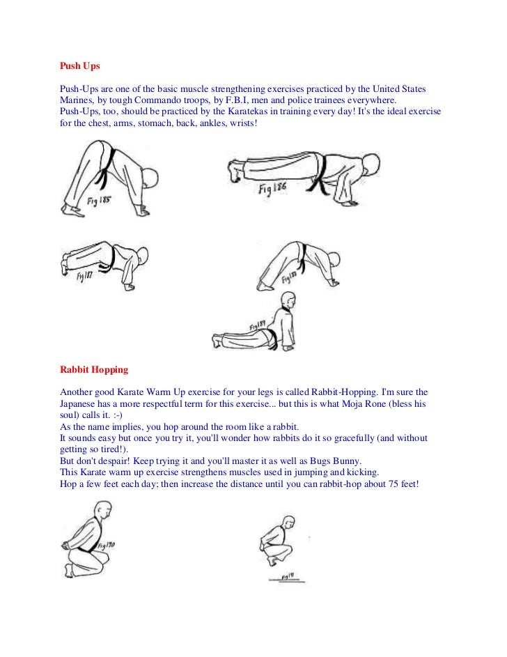 Sanjeev s karate warm up exercises