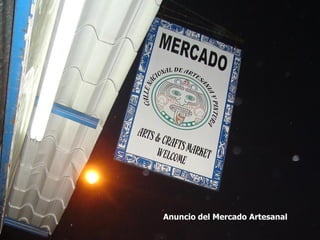 Anuncio del Mercado Artesanal
 