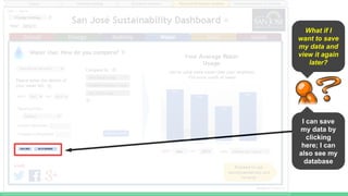 What if I
want to save
my data and
view it again
later?
I can save
my data by
clicking
here; I can
also see my
database
 