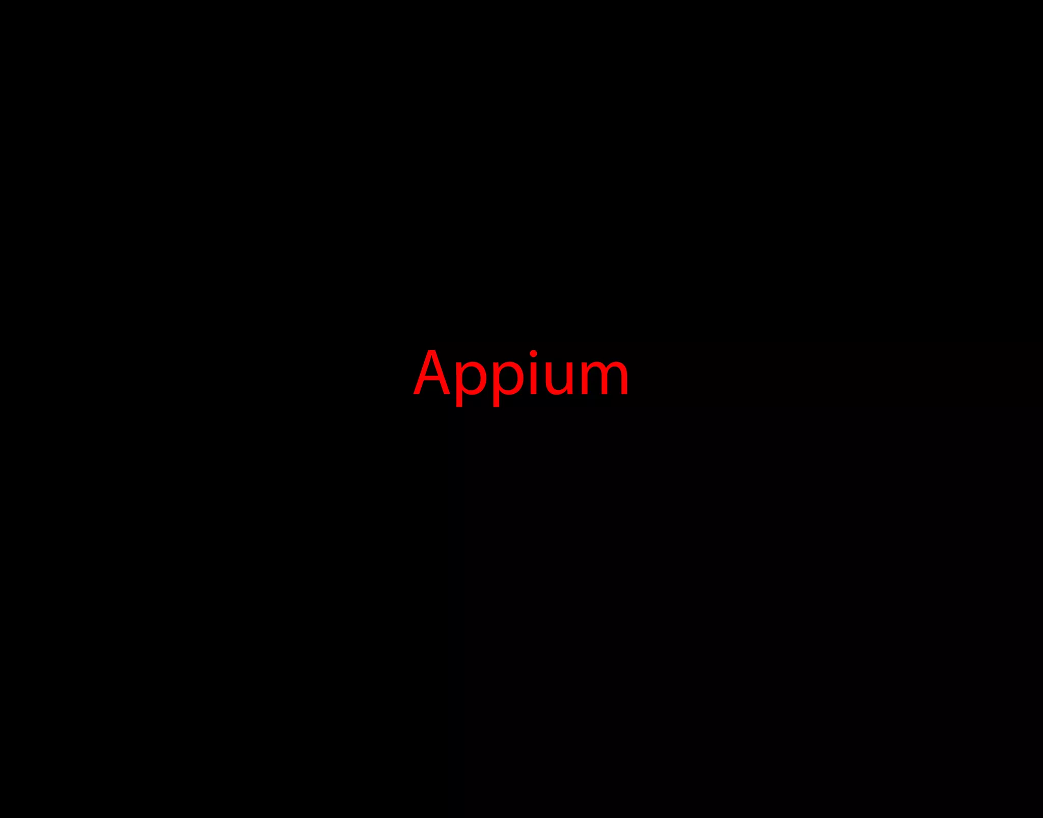 Appium 