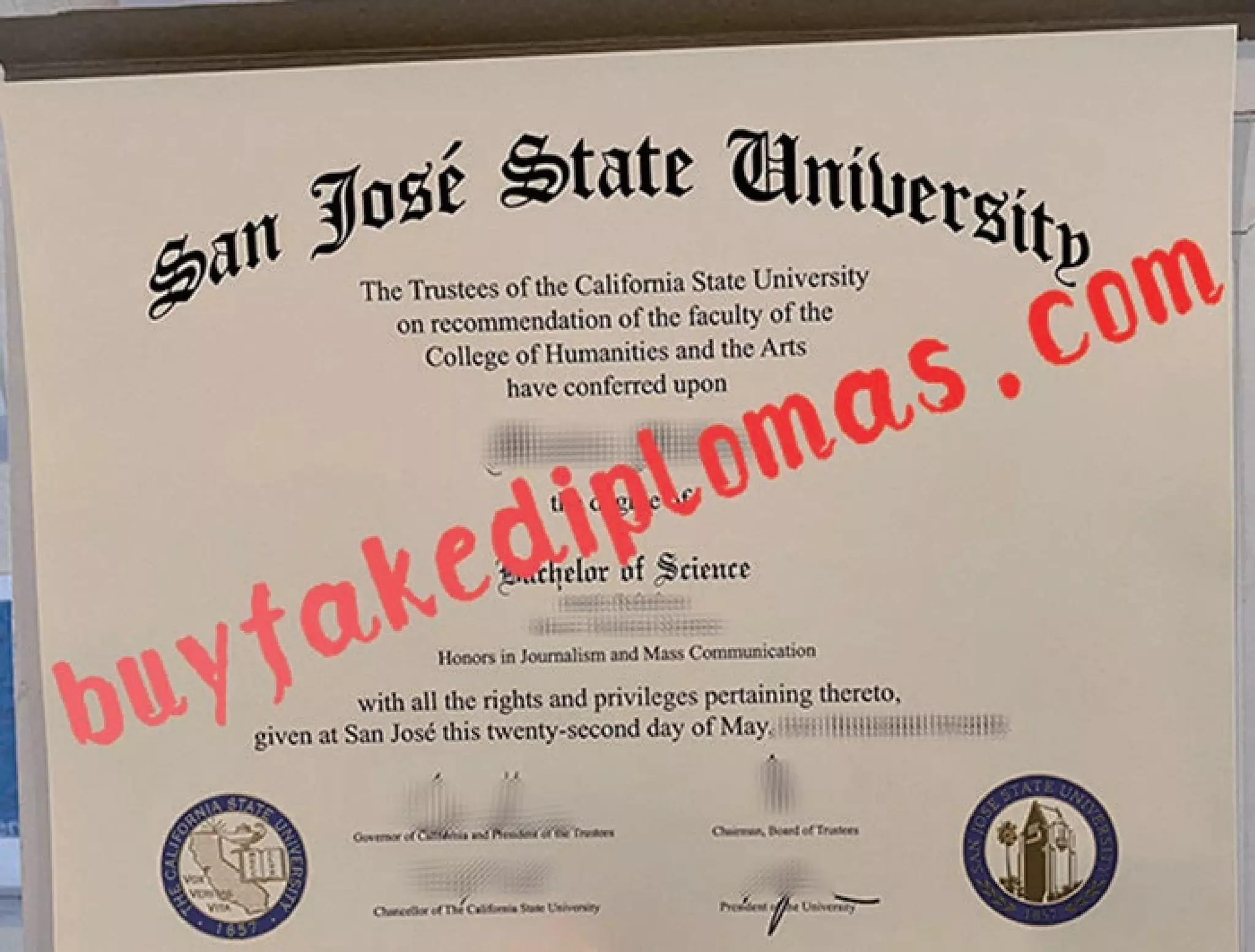 San Jose State University Degree buy fake degree | PPT