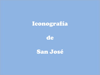 Iconografía de San José 