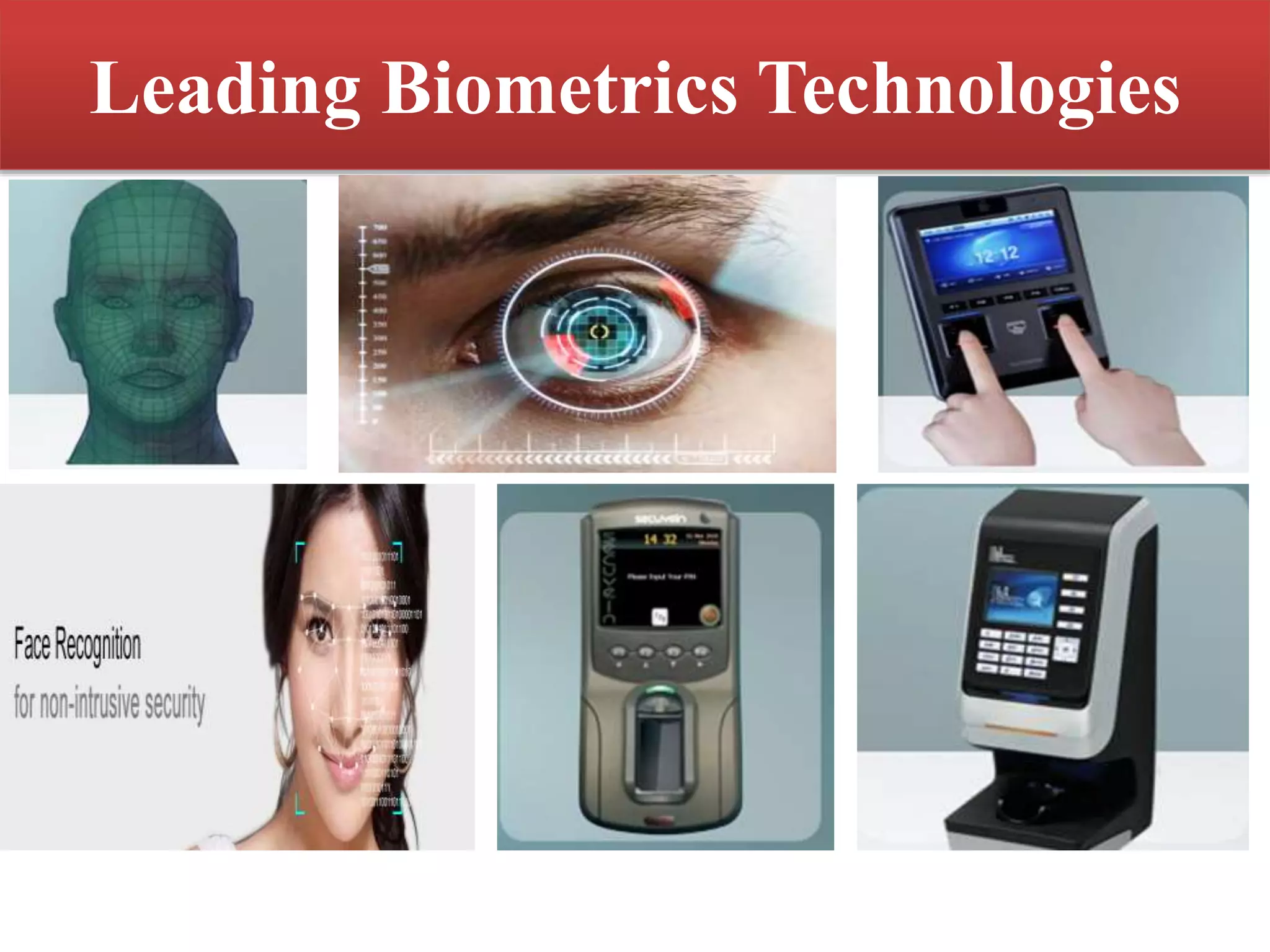Leading Biometrics Technologies
 