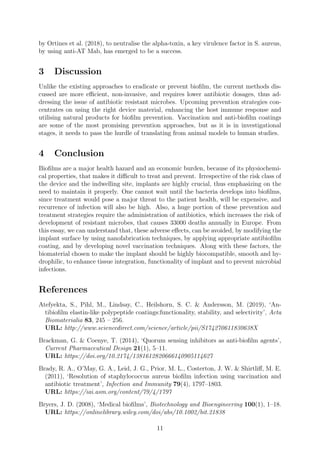 Influence of Biofilm on Medical Devices | PDF