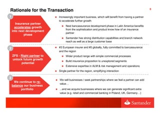 8
Rationale for the Transaction
1                            !   Increasingly important business, which will benefit from ...