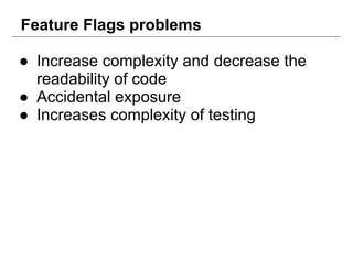 Feature Flags. Reducing risks during shipping changes/ | PDF