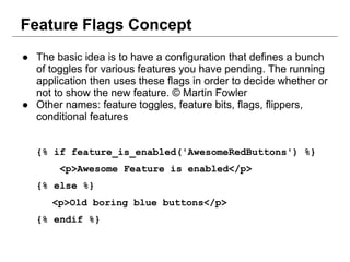 Feature Flags. Reducing risks during shipping changes/ | PPT