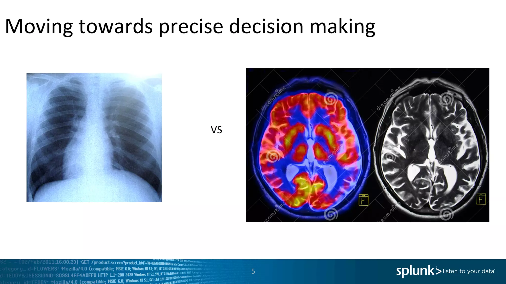 Moving	
  towards	
  precise	
  decision	
  making	
  
5	
  
VS	
  
 
