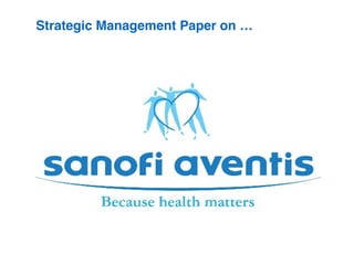 Strategic Management Paper on …
 