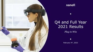 Sanofi Q4 2021 Final Financial Results