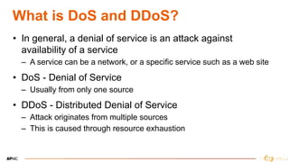 SANOG 40: DDoS in South Asia | PDF