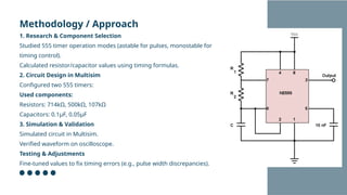 Timer Overflow Time Formula Timer 555 Slides and Project on Oscillations | PPTX