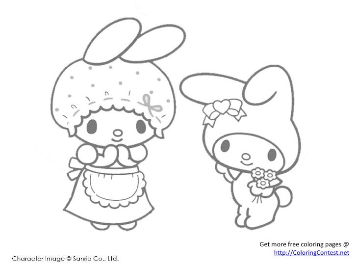 Free Sanrio Coloring Pages
