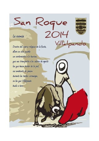 San Roque 2014 Villalpando - programa oficial