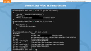 SANS Oslo April 2024 Community Night
Demo: ACE135 Aviata EKS Infrastructure
 