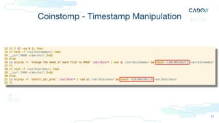 Coinstomp - Timestamp Manipulation
31
 