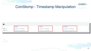 CoinStomp - Timestamp Manipulation
32
 