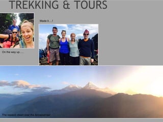 On the way up…..
Made it….!
The reward: dawn over the Annapurnas!
 