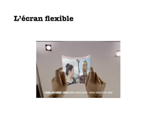 L’écran ﬂexible
 