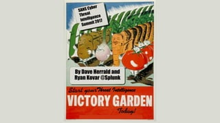 Threat Intelligence Victory Garden