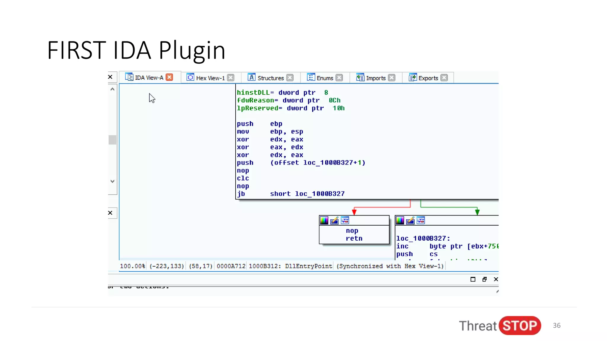FIRST IDA Plugin
36
 