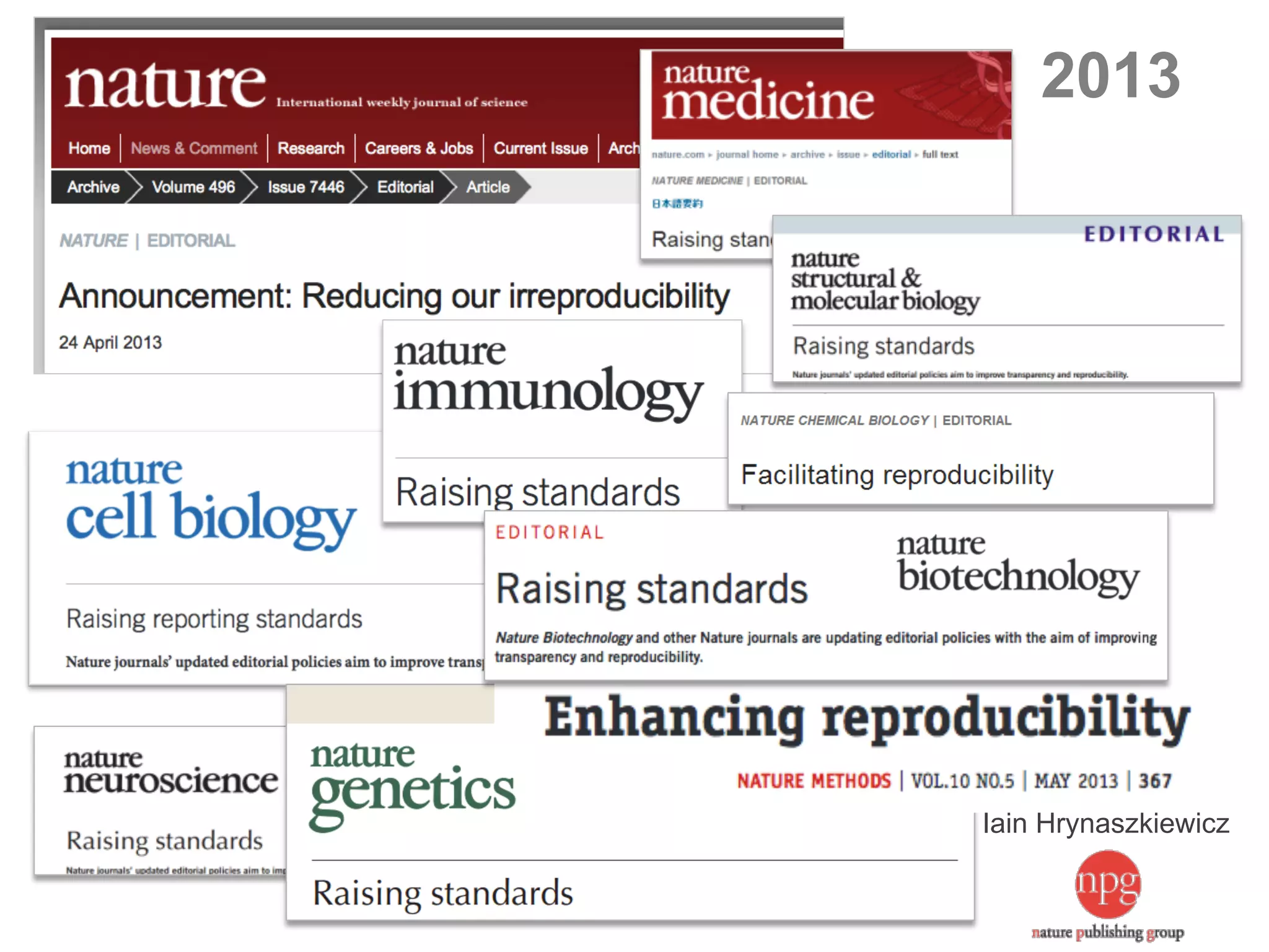 2013 
Credit to: 
Iain Hrynaszkiewicz 
 