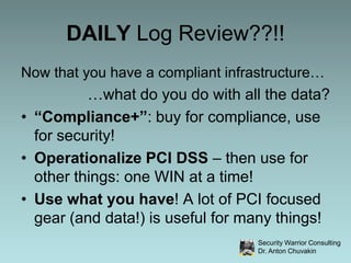 Proactive / Continuous Compliance Approach to  PCI DSS by Dr. Anton Chuvakin