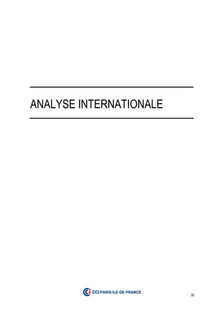 30
ANALYSE INTERNATIONALE
 