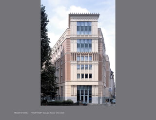PROJET D’HOTEL:   “TOUR NOIR“ Groupe Accor (Novotel)
 