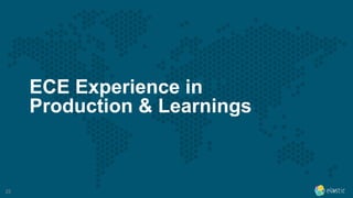 25
ECE Experience in
Production & Learnings
 