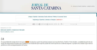 Jornal de Santa Catarina | Após aprovação de projeto, Senior inicia o plantio de 54 árvores
