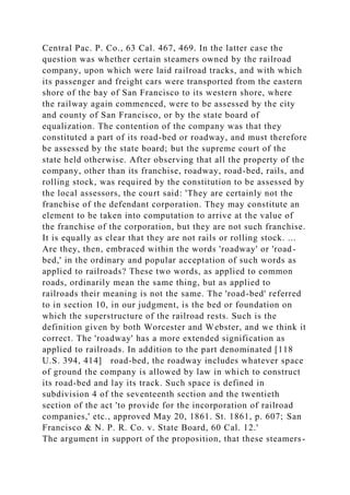 SANTA CLARA COUNTY v. SOUTHERN PAC. R. CO., 118 U.S. 394 (1886) .docx