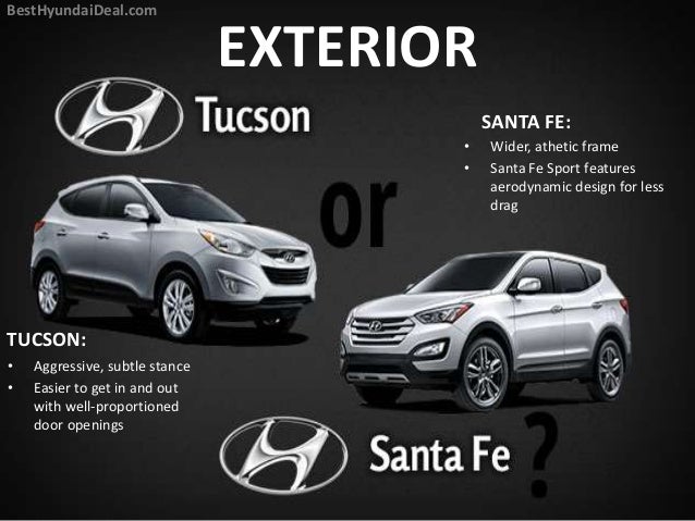 Hyundai Santa Fe vs Hyundai Tucson