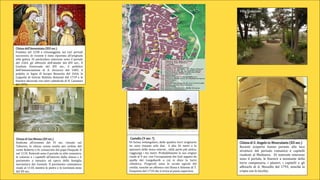 Chiesa di San Menna (XII sec.)
Dedicata all’eremita del VI sec. vissuto sul
Taburno, la chiesa venne eretta per ordine del
conte Roberto e fu consacrata dal papa Pasquale II
nel 1110. Notevoli sono il portale in stile romanico,
le colonne e i capitelli all’interno della chiesa e il
pavimento a mosaico ad opera della famiglia
marmolara dei Cosmati. Il pavimento cosmatesco
risale al 1110, mentre le pietre e le iscrizioni sono
del XII sec.
Castello (V sec. ?)
Di forma rettangolare, delle quattro torri originarie
ne sono rimaste solo due, è alto 26 metri e lo
spessore delle mura esterne , nella parte più antica,
raggiunge i tre metri. Probabilmente la sua origine
risale al V sec. con l’occupazione dei Goti seguita da
quella dei Longobardi a cui si deve la torre
cilindrica. Pregevoli sono le arcate ogivali del
cortile, nonché un affresco con Diana e Atteone di T.
Giaquinto del 1710 che si trova al piano superiore.
Chiesa di S. Angelo in Munculanis (XII sec.)
Recenti scoperte hanno portato alla luce
strutture del periodo romanico e capitelli
risalenti al Medioevo. Di notevole interesse
sono il portale, le finestre a montante della
torre campanaria, i pilastri, i capitelli e gli
affreschi di A. Mozzillo del 1793, nonché la
cripta con le nicchie.
Villa Comunale
Chiesa dell’Annunziata (XIII sec.)
Fondata nel 1238 e rimaneggiata nei vari periodi
successivi, di recente è stata riportata all’originale
stile gotico. Di particolare interesse sono il portale
del 1564, gli affreschi dell’abside del XIV sec., Il
Giudizio Universale del XIV sec., il polittico
dell’Annunciazione di A. Arcuccio del 1483, il
pulpito in legno di Jacopo Bonavita del 1644, la
Cappella di Giovan Battista Antonini del 1719 e le
finestre decorate con vetri cattedrale di B. Cassinari
del 1976.
 