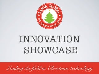 INNOVATION
SHOWCASE
Leading the field in Christmas technology

 