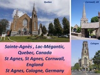 La Congregazione delle Suore di Sant'Agnese è una comunità religiosa
cattolica romana per donne con sede a Fond du Lac, Wi...