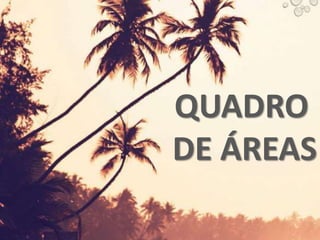 QUADRO
DE ÁREAS
 