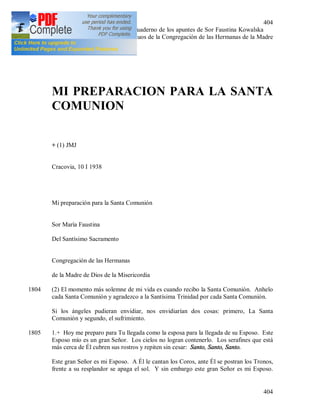 Santa maría faustina kowalska