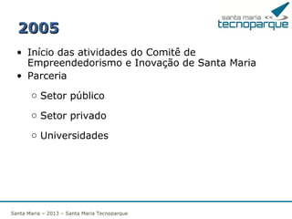 Localização
DISTRITO
INDUSTRIAL

Santa Maria – 2013 – Santa Maria Tecnoparque

Tecnoparque

 