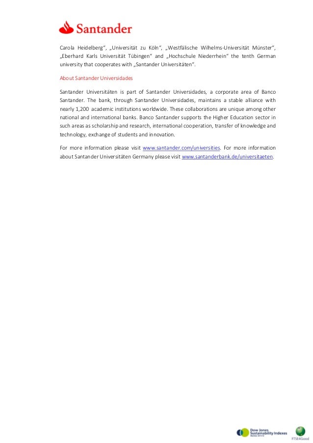 Santander And Universitat Des Saarlandes Agree On Cooperation