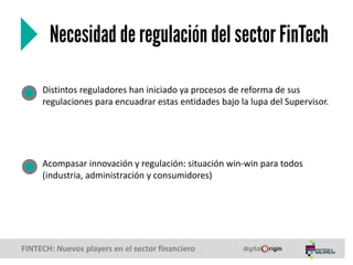 Fintech, nuevos players en el sector financiero